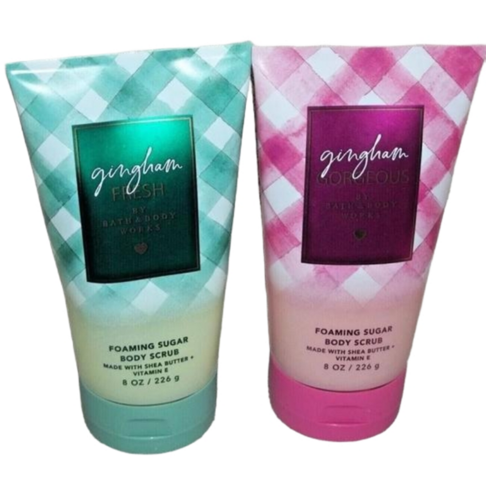 Bath & Body Works Gingham Gorgeous & Fresh Foaming Sugar Scrub